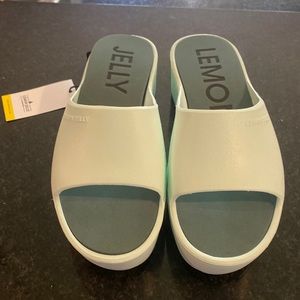 Light green Lemon Jelly slides -NWT